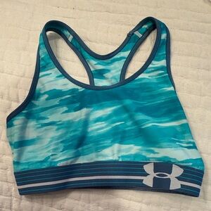 Under Armour Blue Patterned Sports Bra